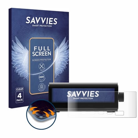 Savvies - Screenprotector voor EcoFlow RAPID Pro - Folie Beschermfolie transparant volledig dekking 4 Stuks