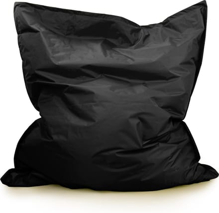 Drop & Sit - Grote Zitzak - Nylon - Zitzakfauteuil - Woonkamerzitzak - Zwart - 130 x 150 cm