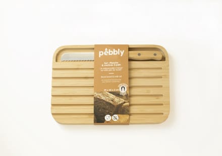 Broodplank 29x20 cm met Broodmes