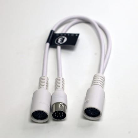 BOSSCOM DIN 8-pins / Powerlink PL8 splitter voor B&O | wit | 0,20 meter