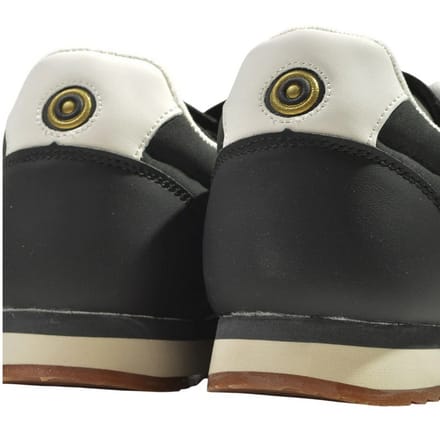 Lambretta Heren Diego Sneakers (Zwart/Wit)