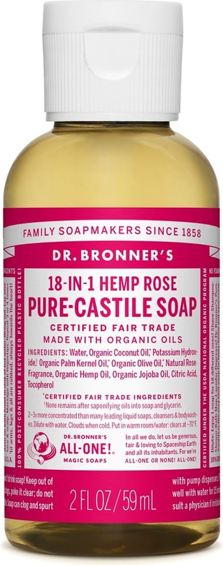 18-in-1 Pure-Castile Soap Roos 475ml