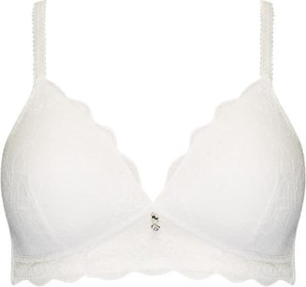 Naturana - Soft bh met kant - 5194 - Wit - 80D