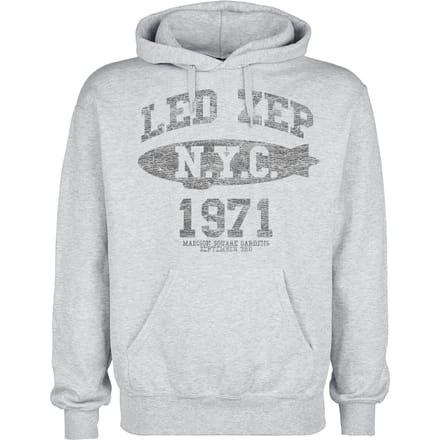 Led Zeppelin Trui met capuchon - LZ College - S tot M - voor Mannen - grijs