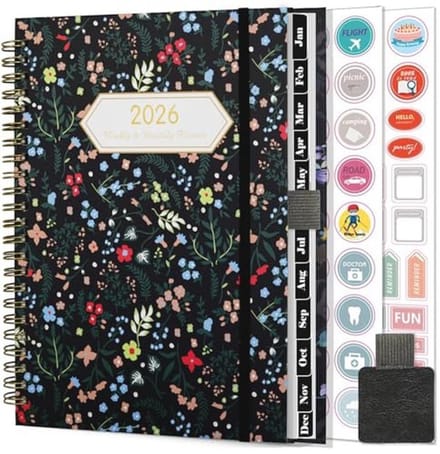 Gumiho A5 Weekkalender 2026 met Spiraalbinding en Planstickers