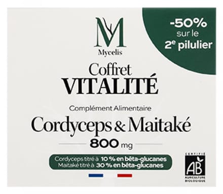 Phytalessence Vitaliteitsset Cordyceps Bio 60 Capsules + Maitaké Bio 60 Capsules