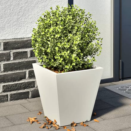 vidaXL - Plantenbakken - 2 - st - 30x30x30 - cm - staal - wit