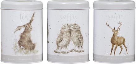 Wrendale - Tin Tea Coffee Sugar - Country Animals