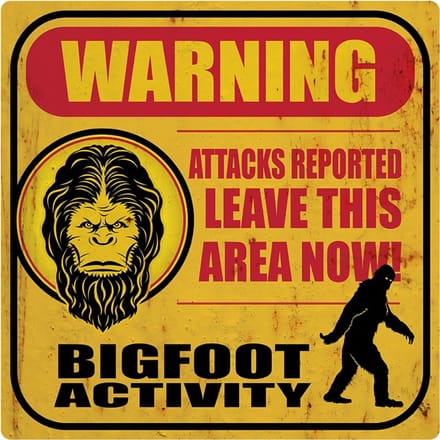 Signs USA - retro wandbord - dibond - Bigfoot - 35 x 35 cm