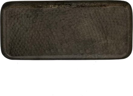HomeBound by KY | Metalen dienblad rectangle olive | 42,5x20,5x2,5cm | dienblad metaal olijf rechthoek