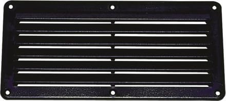 Talamex zwart ABS Ventilatierooster 261 x 125 mm