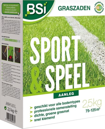 BSI - Graszaad Sport & Speel - 2,5 kg voor 125 m²