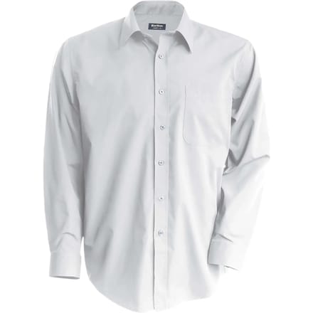 Kariban Kinder poplin overhemd lange mouwen K521 - White - 10/12 Y (10/12 ans)