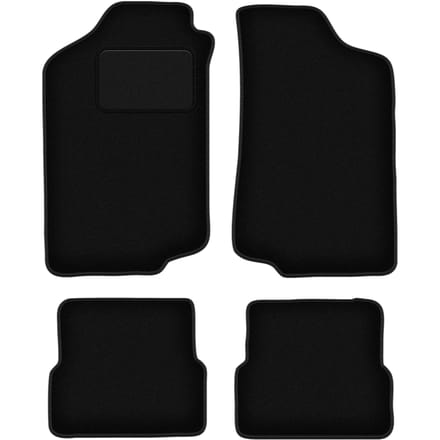Zwarte veloursmatten voor: Volkswagen Jetta II sedan (1984-1992)