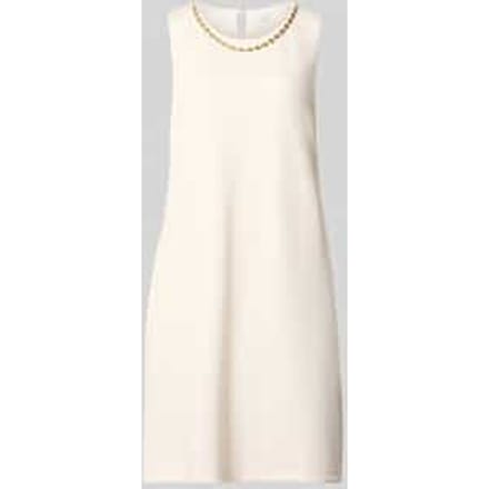 relaxed fit jurk met viscose in knielengte