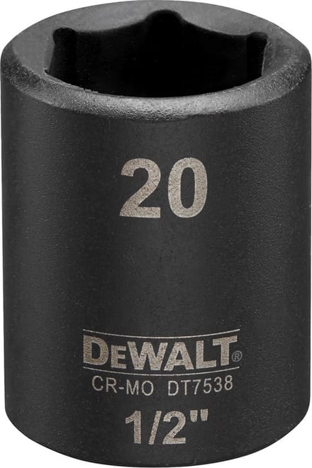 DeWALT DT7538 Krachtdop 1/2 kort | 20mm