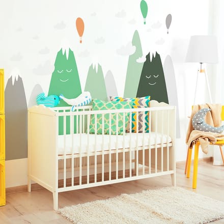Lelika Scandinavische Bergen Kinderstickers 70 x 105 cm