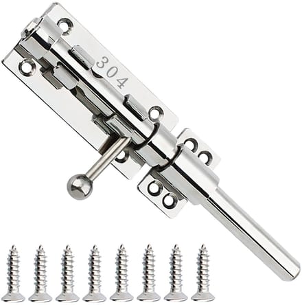 Sliding Bar Deurslot 20 cm - RVS, Robuuste Beveiliging voor Deuren