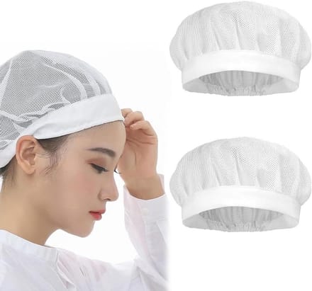 Dailygoods- Kokmuts 3 Stuks - Verstelbaar Net - Ademend Mesh - Horeca Service - Kookmuts - Professioneel Ontwerp - Haarnet