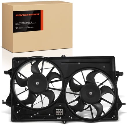 Frankberg 1x Motorradiator dubbelventilator
