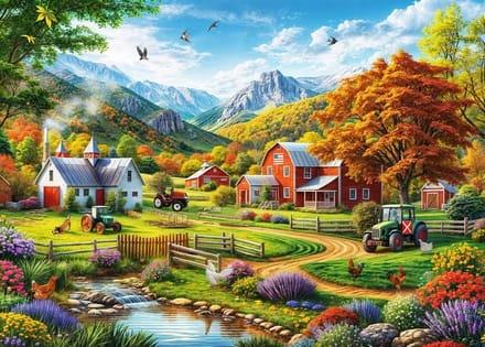 Puzzel 1000 Stukjes Volwassenen - Educatief Landschap Puzzel, Ideaal Cadeau