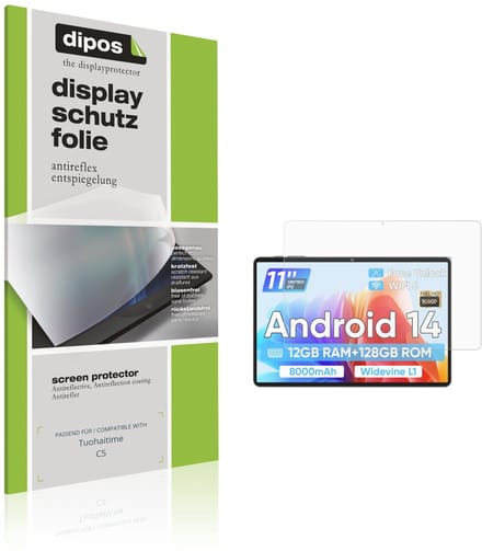 dipos – 2x Matte Beschermfolie geschikt voor Tuohaitime C5 | Krasbestendige & antireflecterende Screenprotector Ultra-Thin