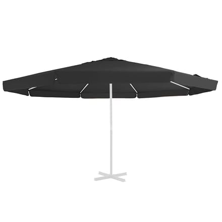 vidaXL - Vervangingsdoek - voor - parasol - 515 - cm - zwart