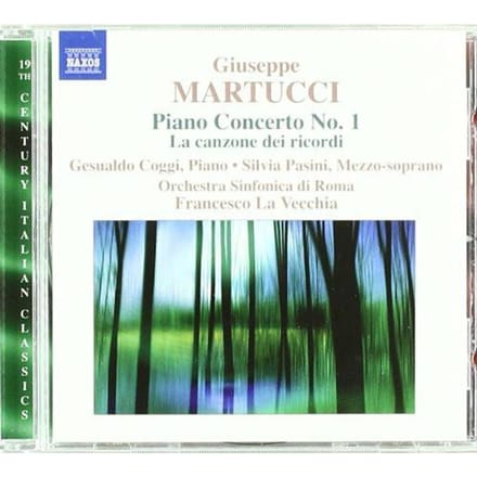 CD MARTUCCI, COGGI, PASINI, LA VECCHIA - Pianoconcert Bo 1 Het Lied van de 8570931 Naxos 2009 Canada Klassiek Gebruikt