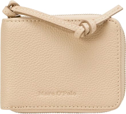 Marc O'Polo Leren Portemonnee Franca Zip Wallet Blushed Camel Beige