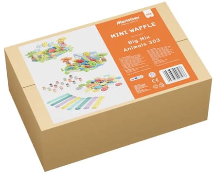 Mini wafel blokken schoolset dieren - Marioinex - vanaf 3 jaar