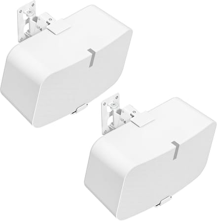 Speaker Muursteunen - Luidspreker Houders - Wandmontage Geluid - Zwaar Staal Verstelbaar - Max 35 Pond - Wit