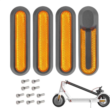 Skateboard wielhoes reflecterende strips Geschikt voor Xiaomi M365, Pro, 1S, Essential, Pro2, geel