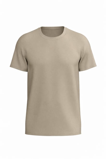 RELAKZ - Lenzing Modal - Heren T-shirt - Ronde Hals - Extra Lang - Taupe - S - 2-pack