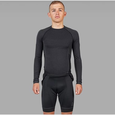 GripGrab - Expert 2 Thermal Seamless Lange Mouw Base Layer Winter Fiets Ondershirt - Zwart - Unisex - Maat M/L
