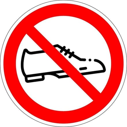 Schoenen uit bordje, kunststof 200 mm