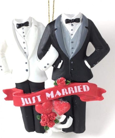 Kurt S. Adler Just Married - Zwart/Wit