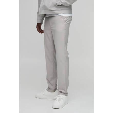 Pantalon Met Geperste Vouw En Rechte Pasvorm Uit Co-ord Set | Stone | Size 32