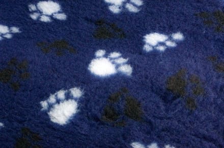 Vetbed met antislip 28 mm blauw/poot - 100x75 cm