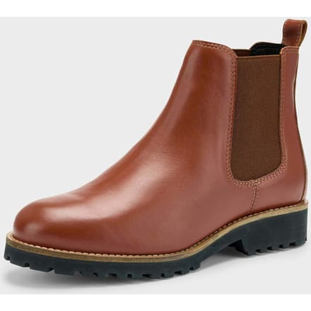Chelsea boots van echt leer - cognac - Gr. 40 van Goldner Fashion