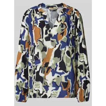 Blouseshirt met V-hals