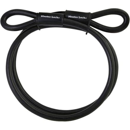 MasterLock Staalkabel met Lussen 3m x Ø10mm Zwart Vinyl