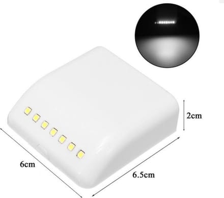 Kledingkast lamp - nachtverlichting - 7leds - wit