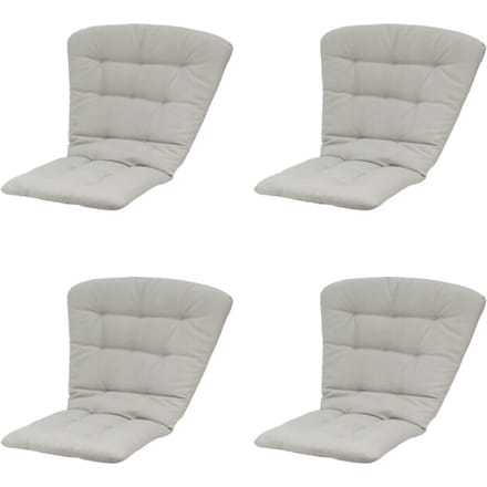 Madison tuintstoelkussen hoge rug napels - 125x82x6cm set van 4