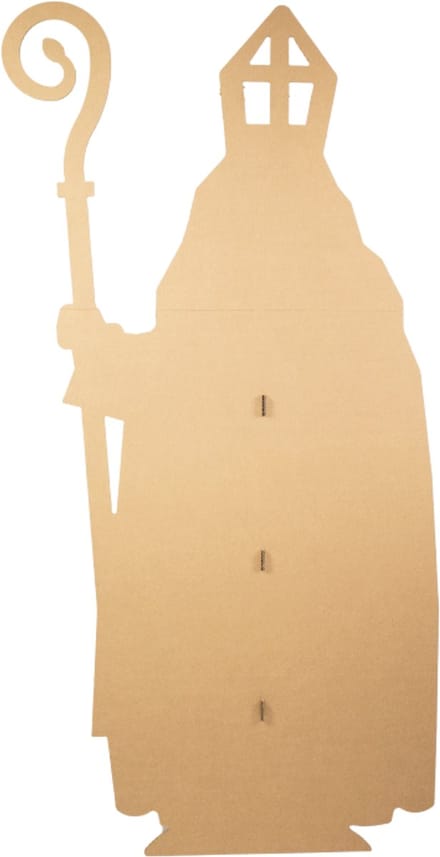 Kartonnen levensgrote sinterklaas figuur - 80 x 175 cm - Kartent