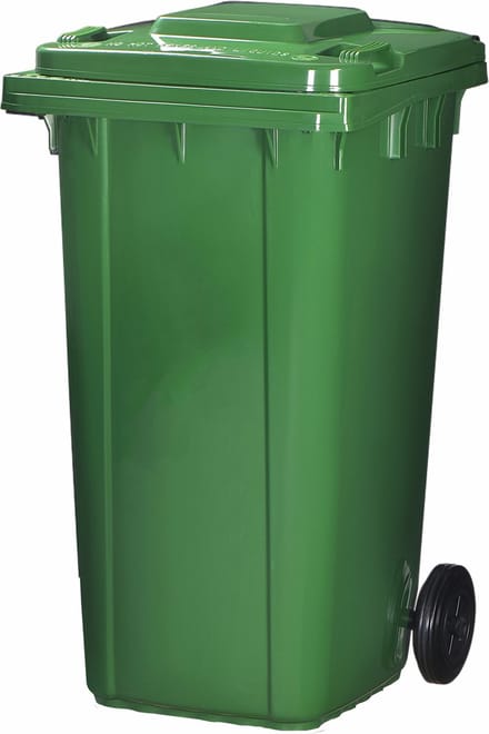 Kliko Kunststof Afvalcontainer - 120 liter - Groen