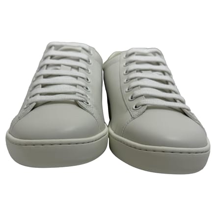 Gucci Interlocking G Perforated Ace sneakers in wit kalfsleer