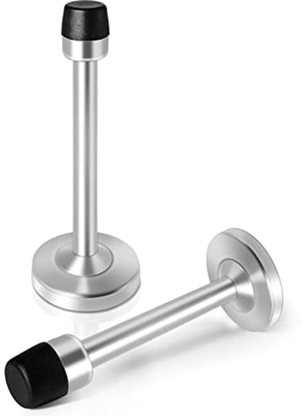Deurstopper 5 inch | Geluiddempende muurbeschermer | Wandmontage rubberbumper | 2 stuks