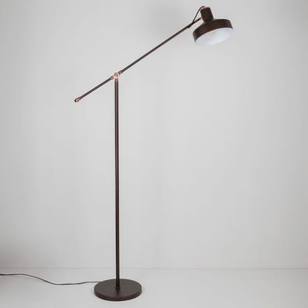 LumenXL - Kantelbare staande lamp Tom - Bruin - Leeslamp