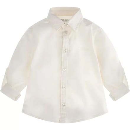 Langarm popeline blouse voor baby Guess
