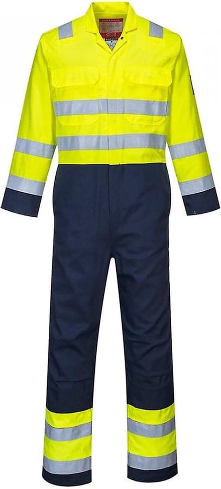 Havep overall marine/fluo geel 2415 - M2C7B - 54